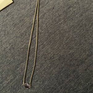 Melania Clara Helena necklace with lilac stone and silver